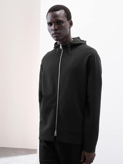 Cotton Rich Zip Up Hoodie