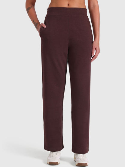 Women MId-Rise Wide Leg Track Pants