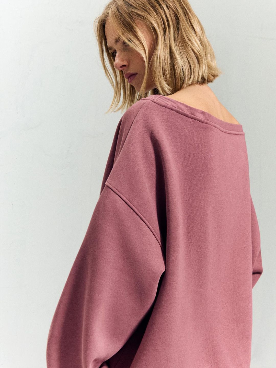 Boatneck printed sweatshirt
