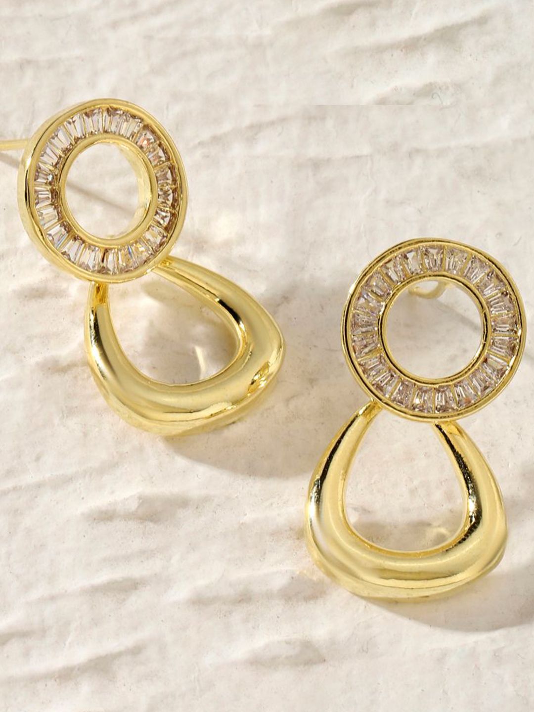 SALTY Yume Gold-Plated Contemporary Studs