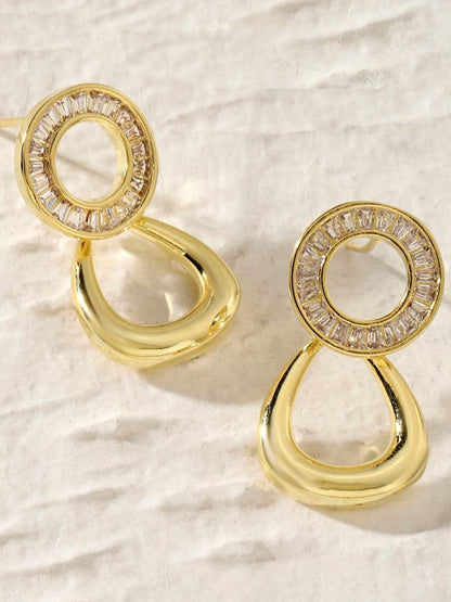 SALTY Yume Gold-Plated Contemporary Studs