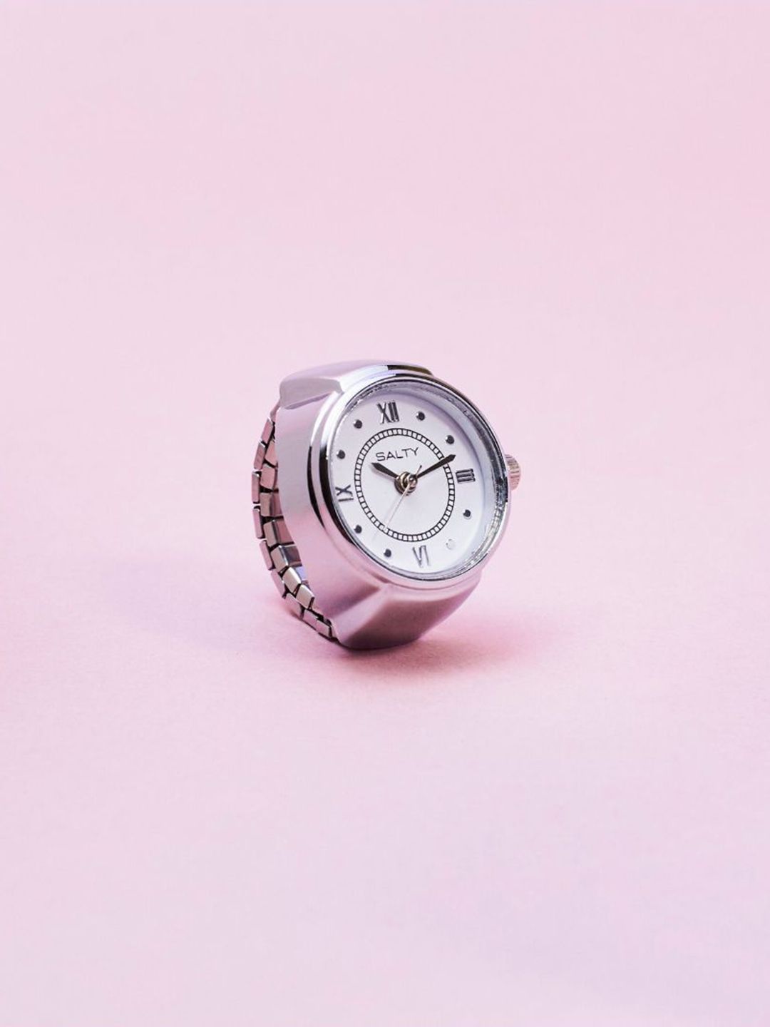 SALTY Pack of 2 Women Girl Boss SALTY Pack of 2 Watch Ring - Silver