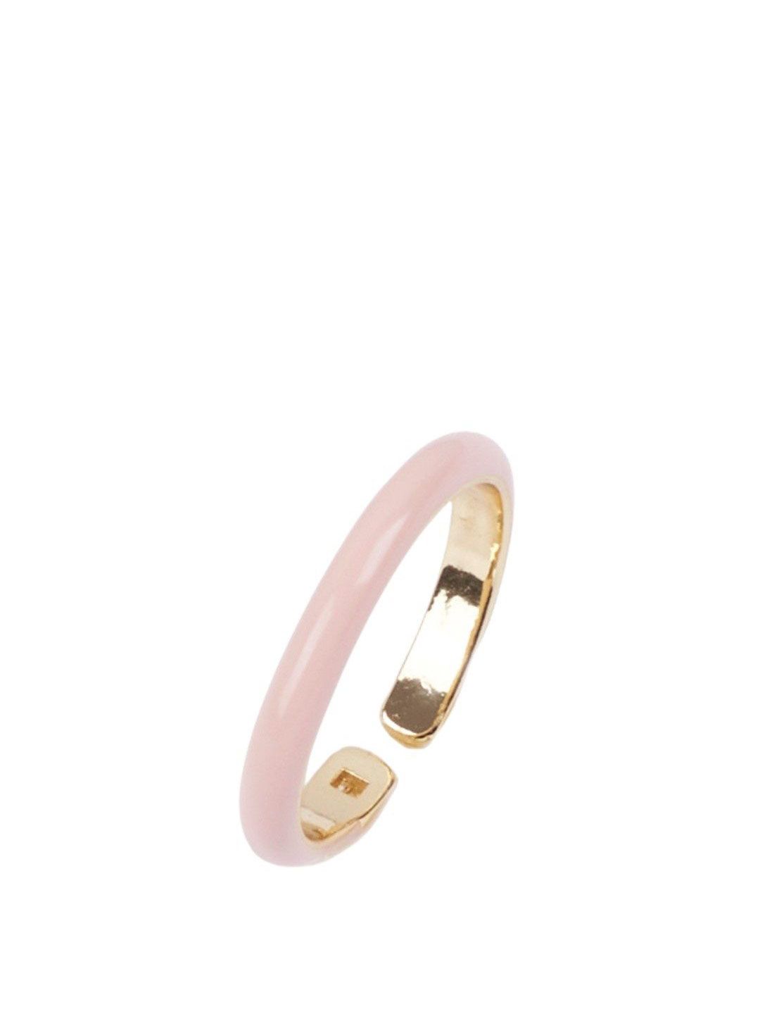 SALTY Gold-Plated Stone-Studded Finger Ring