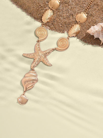 Gold-Plated Enamelled Necklace