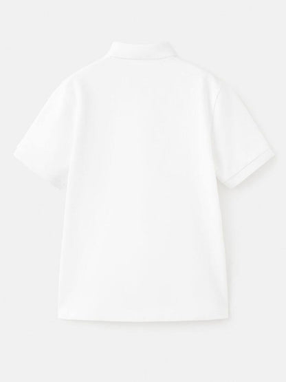Kids Boys Pack Of 4 Polo Collar Pure Cotton T-shirt