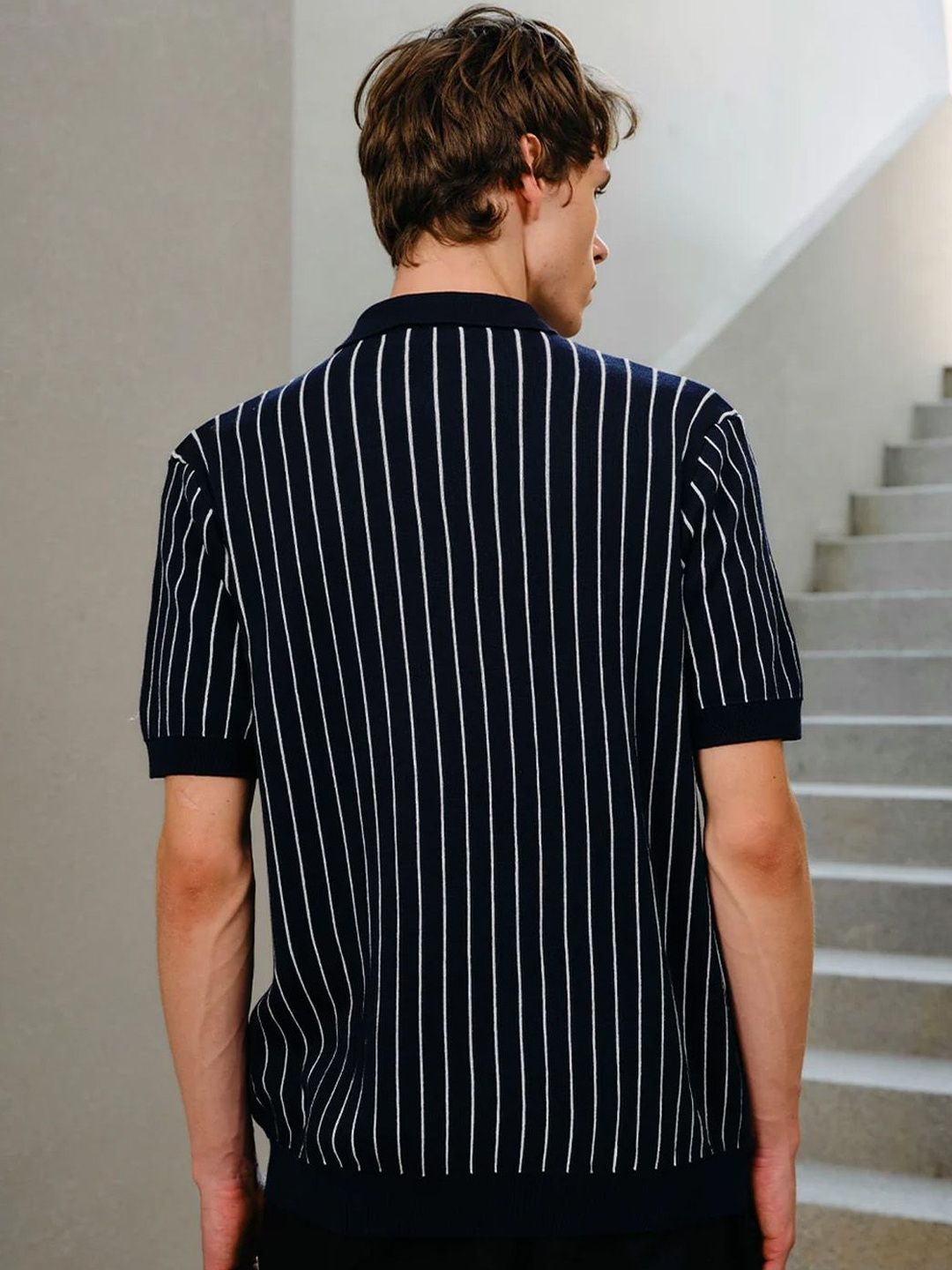 Men Polo Collar T-shirt
