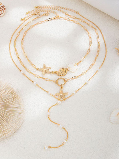 Gold-Plated Artificial Beaded Chain