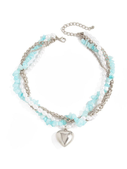 Silver-Plated Enamelled Chain