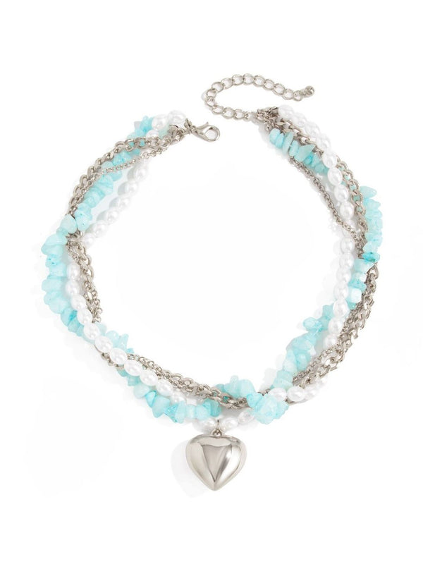 Silver-Plated Enamelled Chain