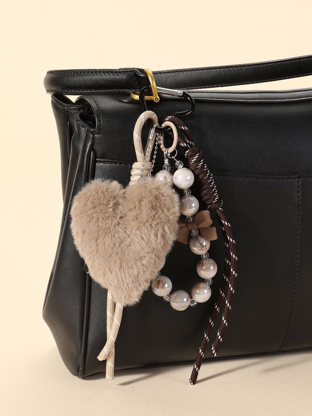 SALTY Heart, Beads & Lace Trio Bag Charm