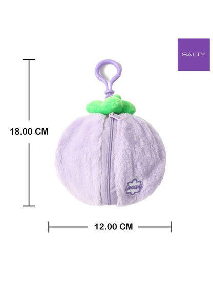 SALTY Mini Furry Zipper Pouch Bag Charm