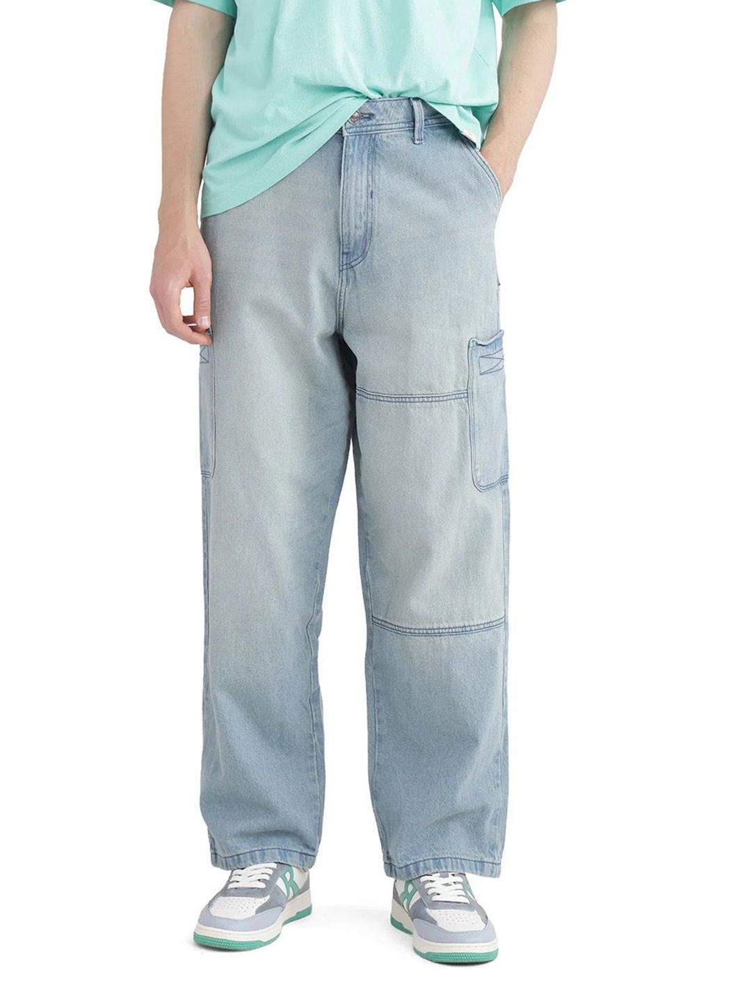 Men Heavy Fade Stretchable Regular Fit Jeans