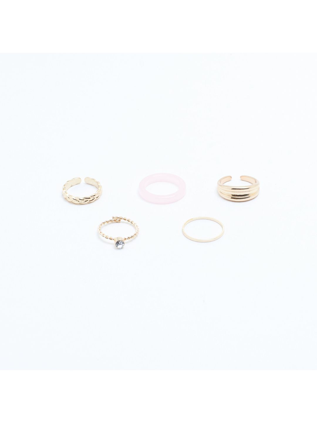 SALTY Set Of 5 Livia Stylish Adjustable Finger Ring