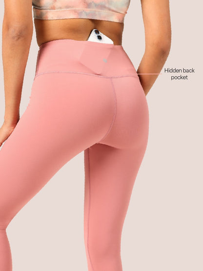 Women Pink High-Rise The Ultimate Leggings Lite - Tall