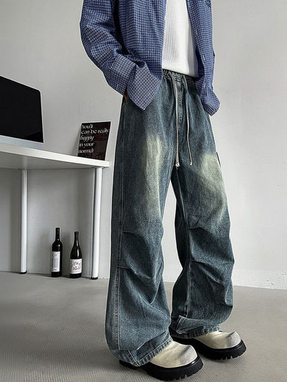 Men Baggy Mid-Rise Jeans