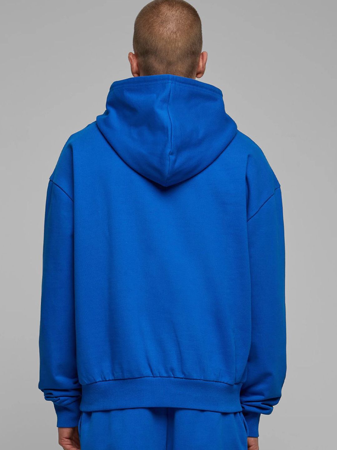 Men Solid Cotton Hooded Pullover Sweatshirt