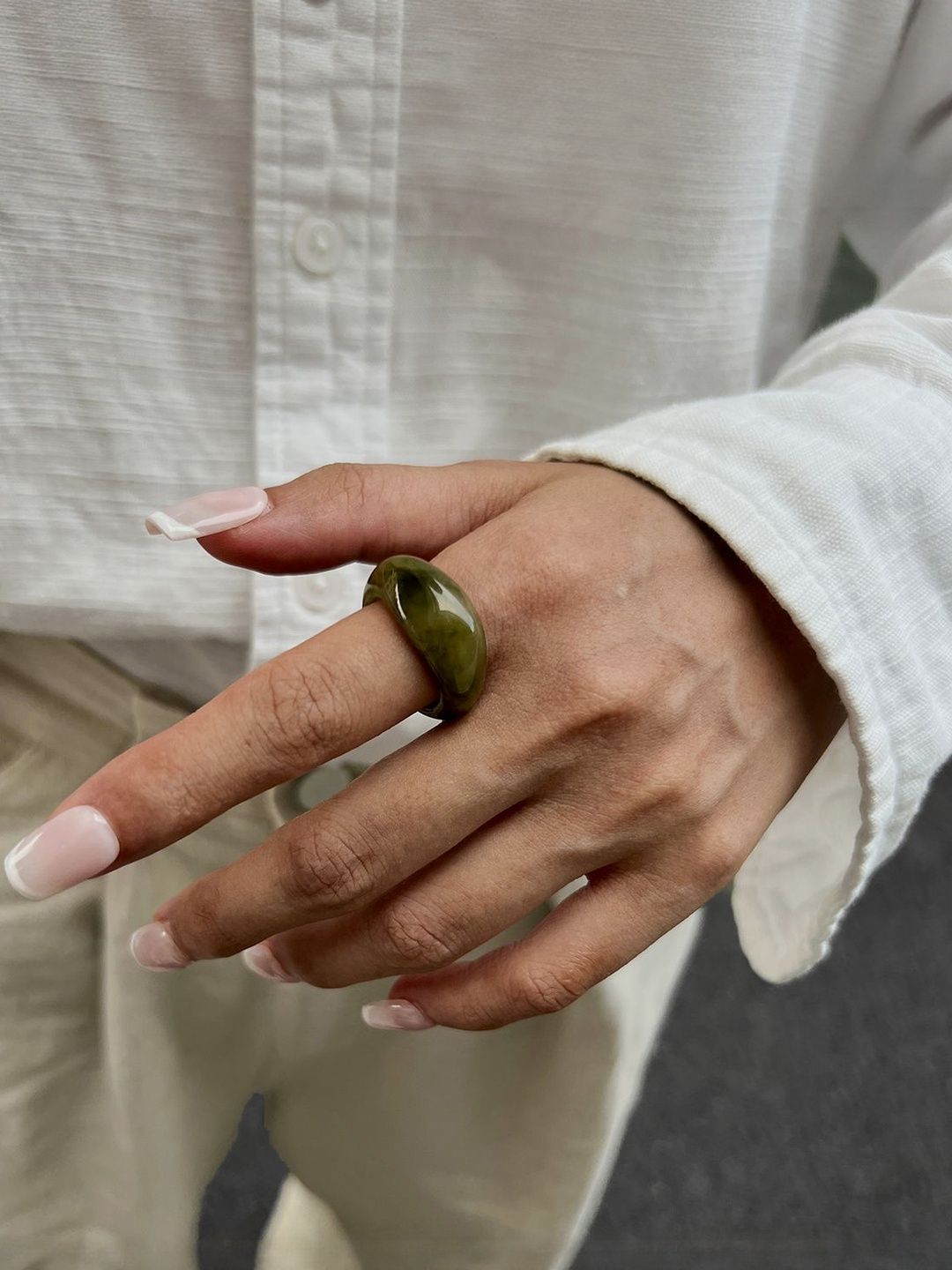 Women Resin Finger Ring