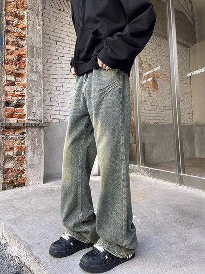 Men Flared Mid-Rise Light Fade Jeans