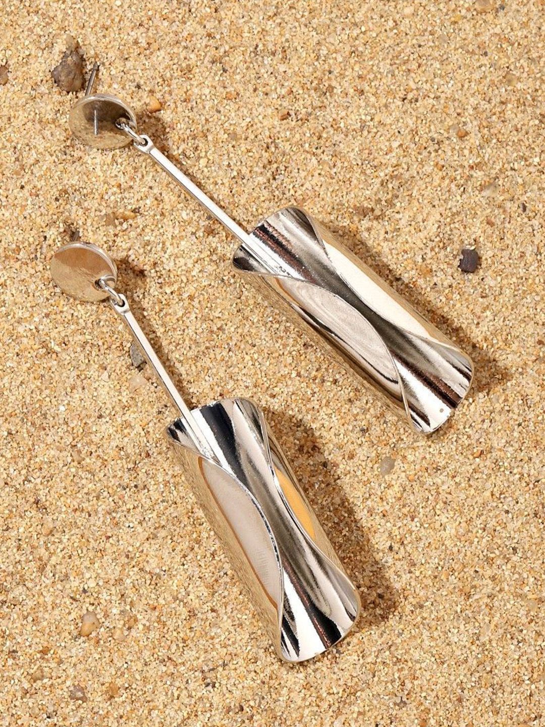 SALTY Silver Contemporary Ages Luxury Drop Earrings