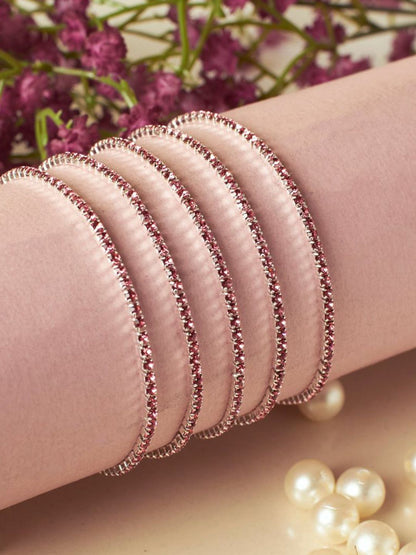 SALTY Pack of 2 Women Rich Mulberry Stretchable Bands - Set of 5