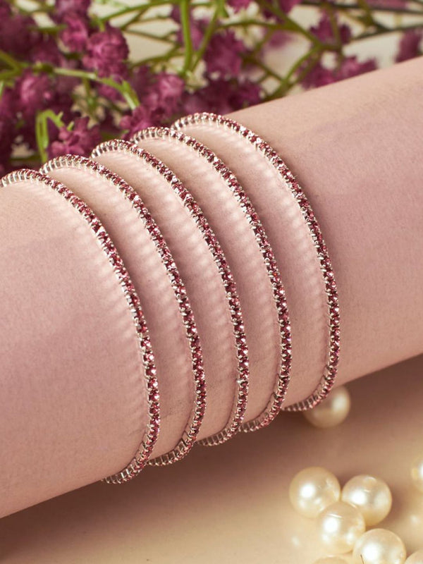 SALTY Pack of 2 Women Rich Mulberry Stretchable Bands - Set of 5