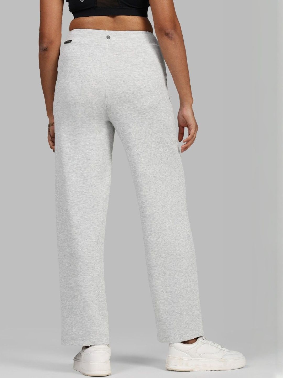 Women High-Rise Bare Butter Straight Fit Regular Pants