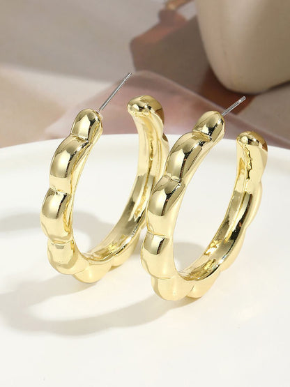 Circular Half Hoop Earrings