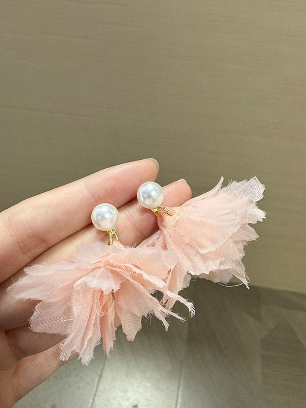Pearls Beaded Contemporary Drop Earrings