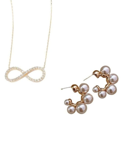 SALTY Women Stone Studded & Beaded Jewellery Set