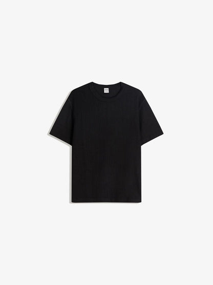Textured short sleeve T-shirt