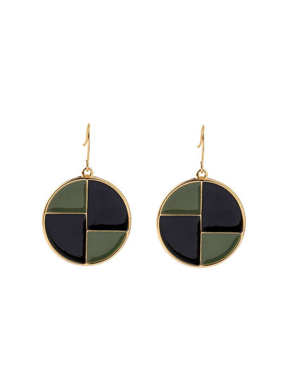 SALTY Affluent Luxury Circular Drop Earrings