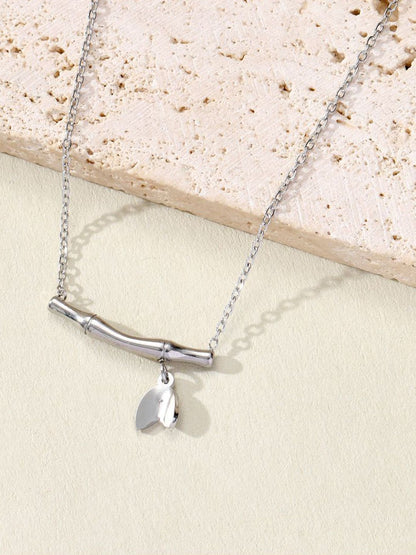 SALTY Stainless Steel Bamboo Bloom Necklace