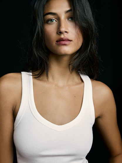 Basic rib vest top