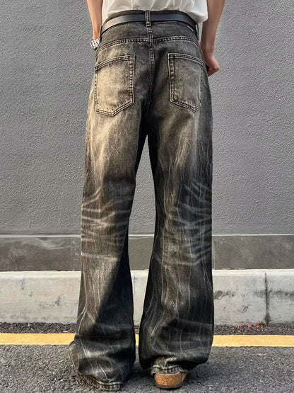 Men Baggy Mid-Rise Light Fade Jeans