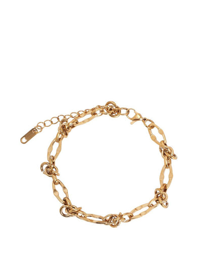 SALTY Gold-Plated Stainless Steel Twist Of Fate Link Bracelet