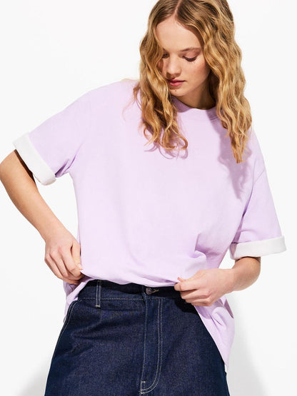 Oversize short sleeve heavy cotton T-shirt