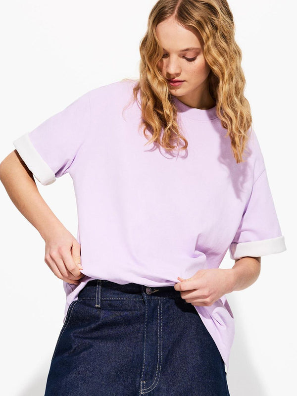 Oversize short sleeve heavy cotton T-shirt