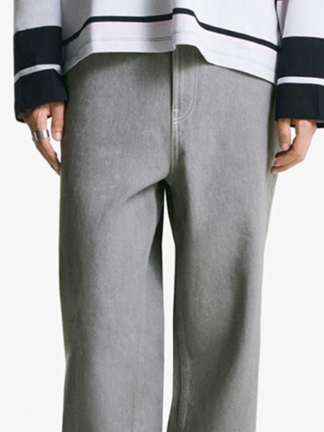 Men Low-Rise Cotton Baggy Fit Jeans