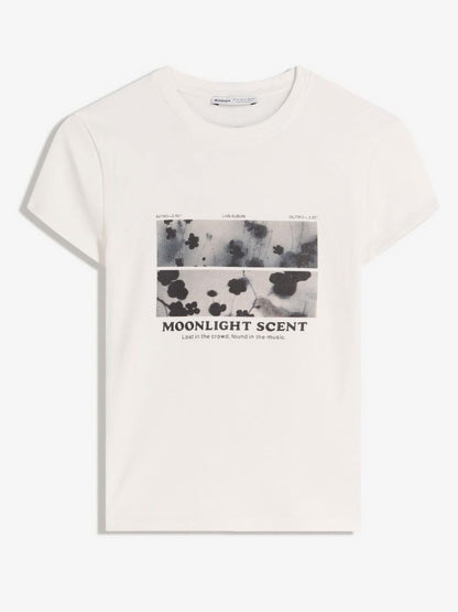 Short sleeve T-shirt with print
