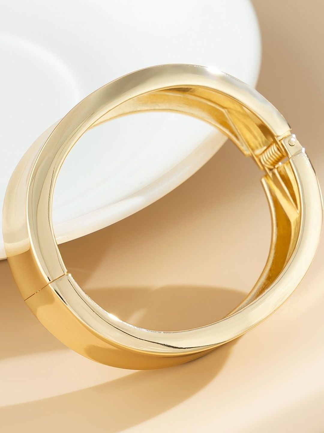 Men Gold-Plated Cuff Bracelet