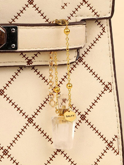 SALTY Women Howlite Perfume Bottle Charm Bracelet