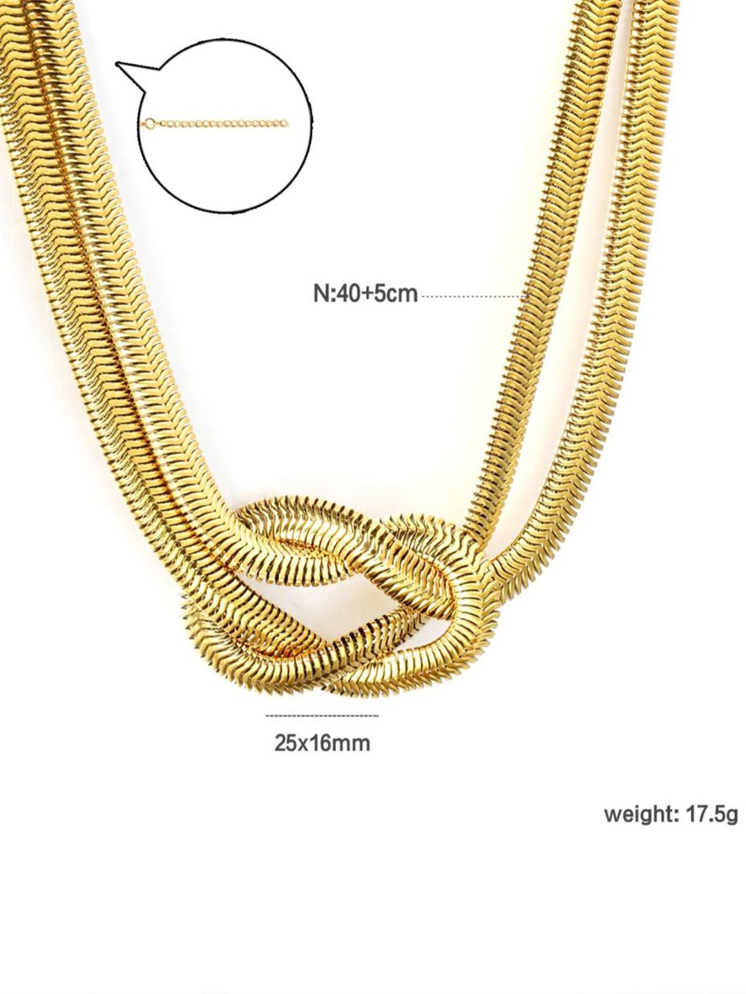 SALTY Stainless Steel Twist Chain