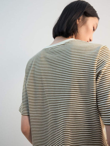 Striped Pure Cotton T-shirt