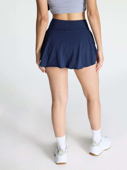 Women Solid Flared Mini Twirl Skorts