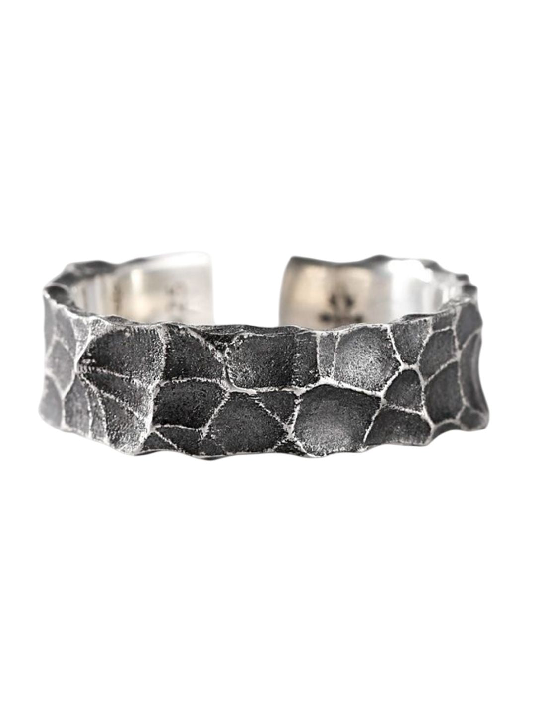Men Silver-Plated  Adjustable Finger Ring