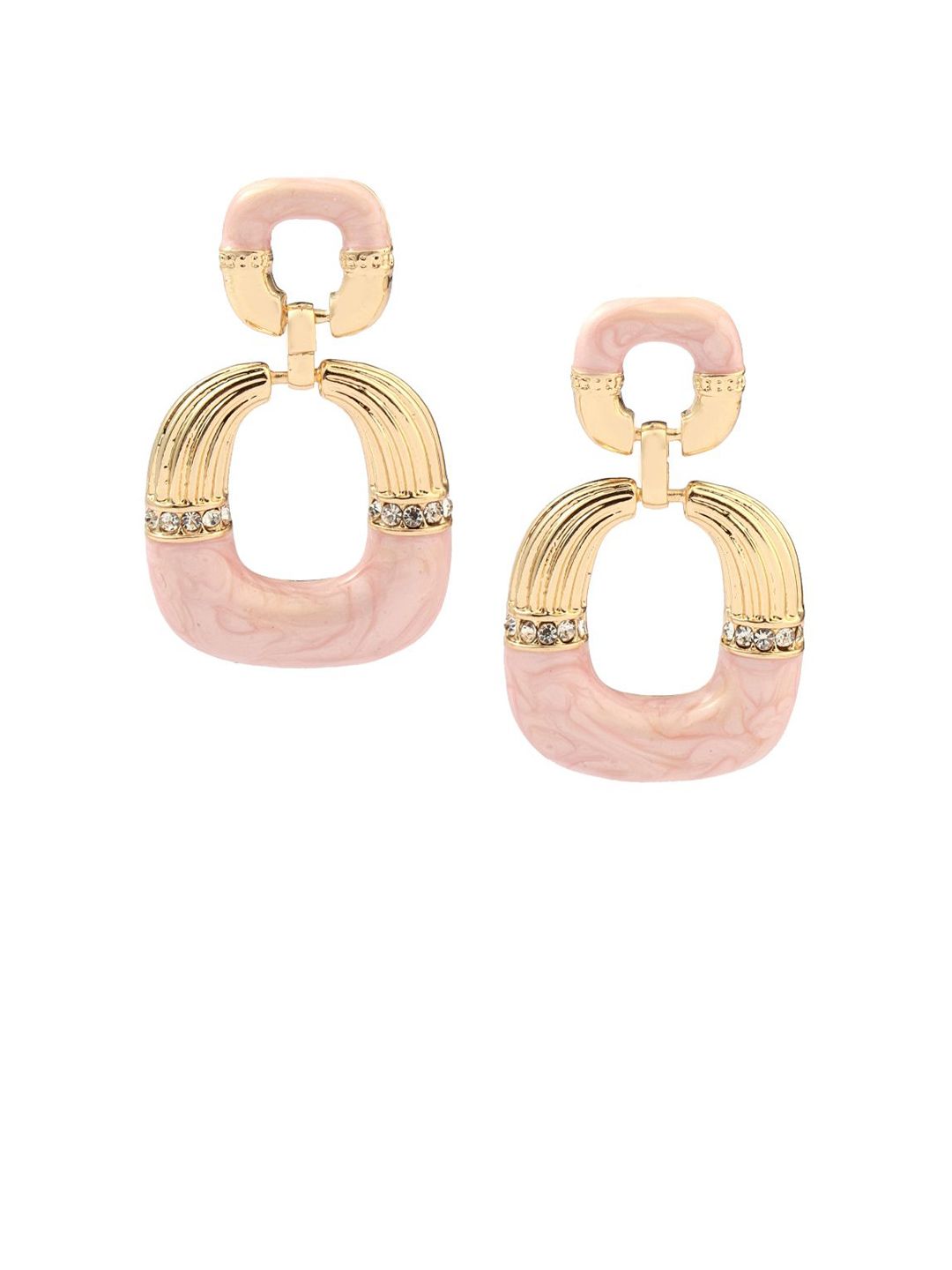 SALTY Pack of 2 Women Mauve Luxury Gold Earring