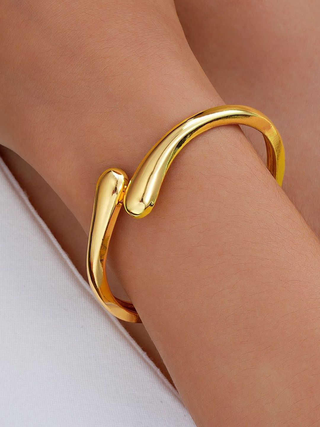 Women Gold-Plated Cuff Bracelet