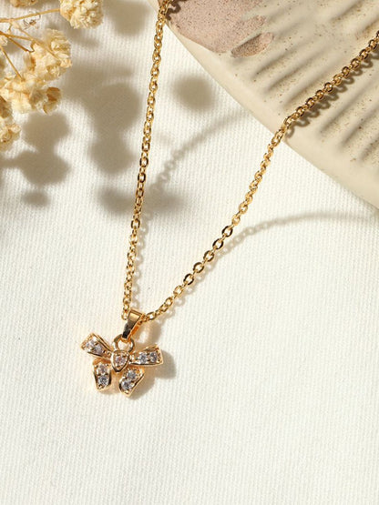 SALTY Sweet Bow Neckalce for Women & Girls