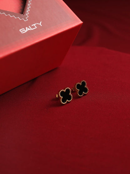 SALTY Women Posh Night Clover Earrings