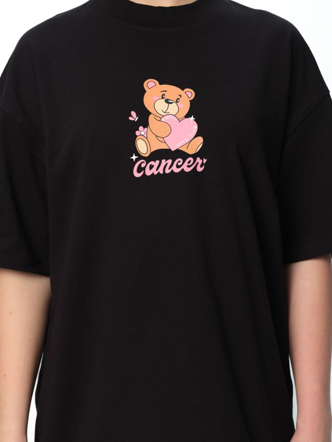 Women Cancer Core Oversized T-Shirt